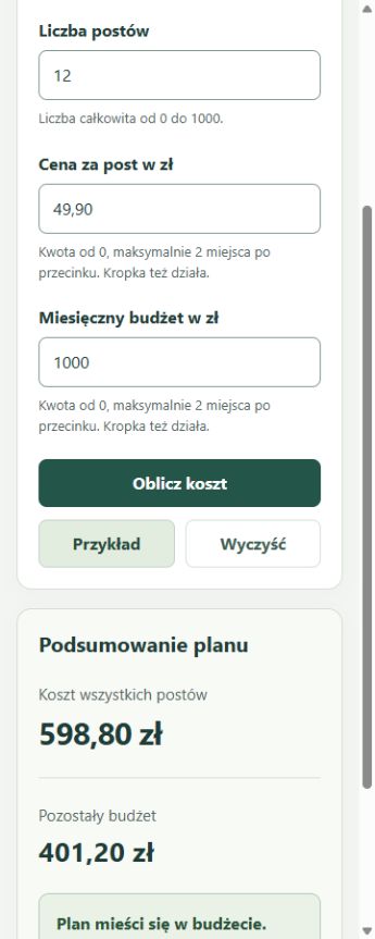 Mobilny układ planera Codex, jedna kolumna