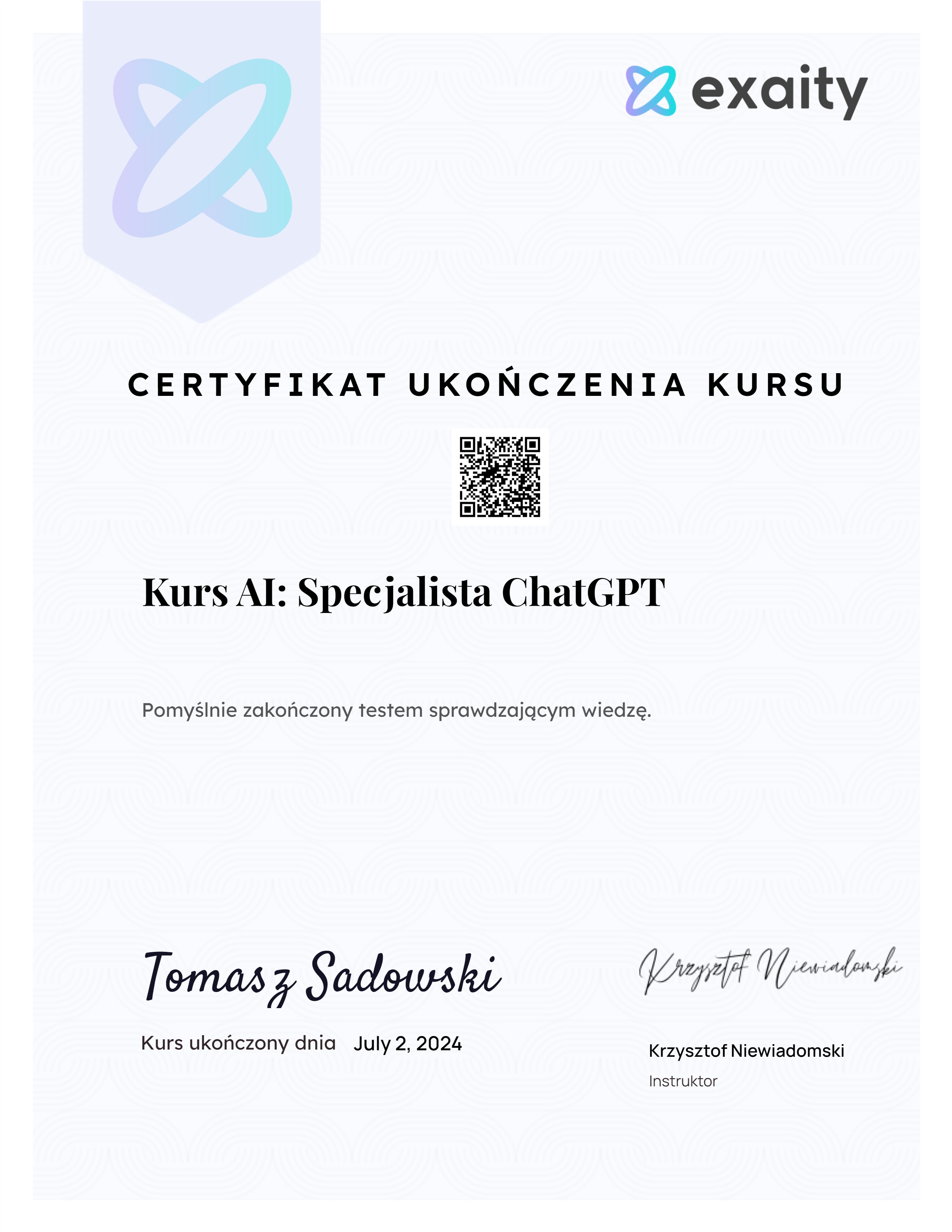 Kurs AI: Specjalista ChatGPT